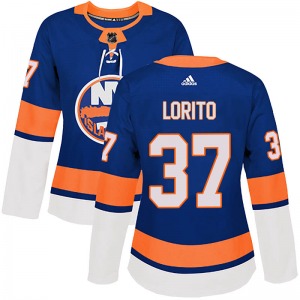 Authentic Adidas Women's Matt Lorito Royal Home Jersey - NHL New York Islanders