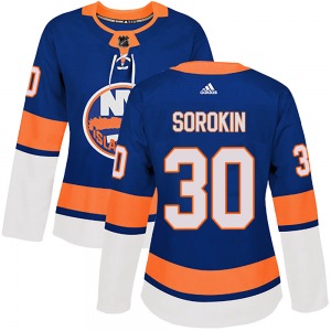 Authentic Adidas Women's Ilya Sorokin Royal Home Jersey - NHL New York Islanders
