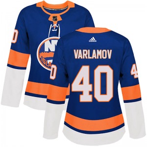 Authentic Adidas Women's Semyon Varlamov Royal Home Jersey - NHL New York Islanders