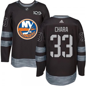 Authentic Youth Zdeno Chara Black 1917-2017 100th Anniversary Jersey - NHL New York Islanders