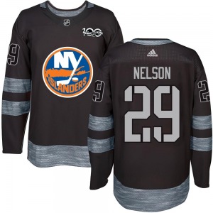 Authentic Youth Brock Nelson Black 1917-2017 100th Anniversary Jersey - NHL New York Islanders