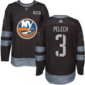 Authentic Youth Adam Pelech Black 1917-2017 100th Anniversary Jersey - NHL New York Islanders