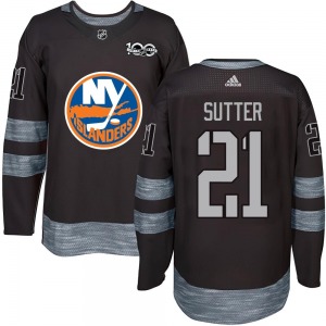 Authentic Youth Brent Sutter Black 1917-2017 100th Anniversary Jersey - NHL New York Islanders