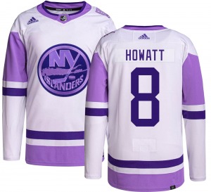 Authentic Adidas Youth Garry Howatt Hockey Fights Cancer Jersey - NHL New York Islanders