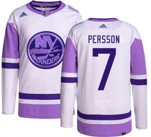 Authentic Adidas Youth Stefan Persson Hockey Fights Cancer Jersey - NHL New York Islanders