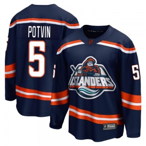 Breakaway Fanatics Branded Adult Denis Potvin Navy Special Edition 2.0 Jersey - NHL New York Islanders
