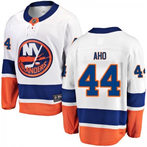 Breakaway Fanatics Branded Youth Sebastian Aho White Away Jersey - NHL New York Islanders