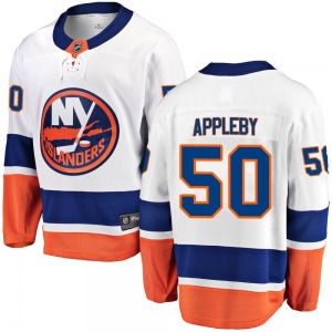Breakaway Fanatics Branded Youth Kenneth Appleby White Away Jersey - NHL New York Islanders