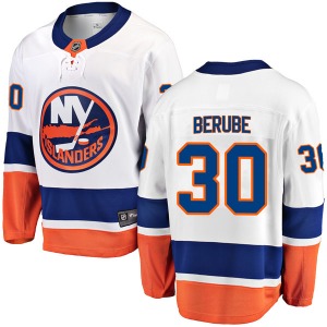 Breakaway Fanatics Branded Youth Jean-Francois Berube White Away Jersey - NHL New York Islanders