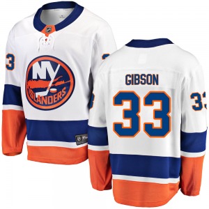 Breakaway Fanatics Branded Youth Christopher Gibson White ized Away Jersey - NHL New York Islanders