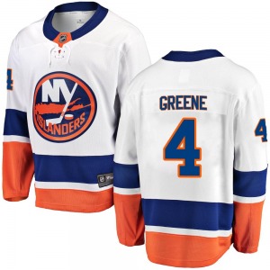 Breakaway Fanatics Branded Youth Andy Greene White Away Jersey - NHL New York Islanders