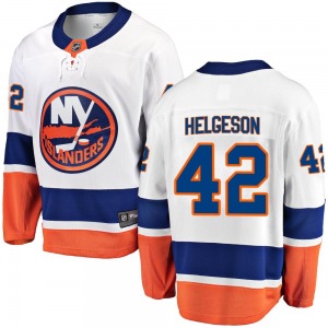 Breakaway Fanatics Branded Youth Seth Helgeson White Away Jersey - NHL New York Islanders