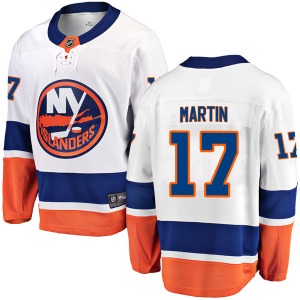 Breakaway Fanatics Branded Youth Matt Martin White Away Jersey - NHL New York Islanders