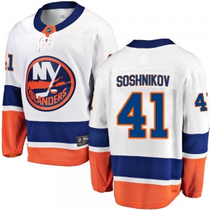 Breakaway Fanatics Branded Youth Nikita Soshnikov White Away Jersey - NHL New York Islanders