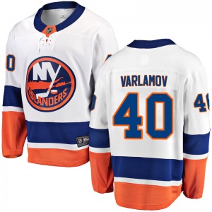 Breakaway Fanatics Branded Youth Semyon Varlamov White Away Jersey - NHL New York Islanders