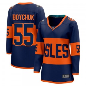 Breakaway Fanatics Branded Women's Johnny Boychuk Navy 2024 Stadium Series Jersey - NHL New York Islanders