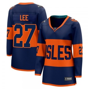 Breakaway Fanatics Branded Women's Anders Lee Navy 2024 Stadium Series Jersey - NHL New York Islanders