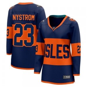 Breakaway Fanatics Branded Women's Bob Nystrom Navy 2024 Stadium Series Jersey - NHL New York Islanders