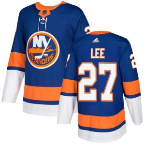 Authentic Adidas Youth Anders Lee Royal Blue Home Jersey - NHL New York Islanders