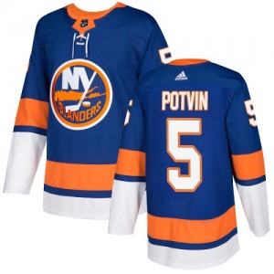 Authentic Adidas Youth Denis Potvin Royal Blue Home Jersey - NHL New York Islanders