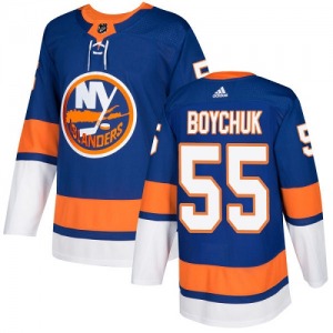 Authentic Adidas Youth Johnny Boychuk Royal Blue Home Jersey - NHL New York Islanders