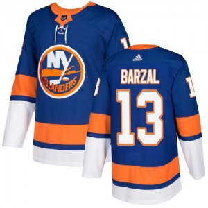Authentic Adidas Youth Mathew Barzal Royal Blue Home Jersey - NHL New York Islanders
