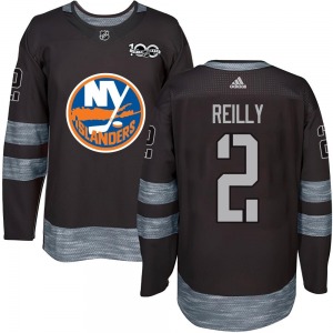 Authentic Adult Mike Reilly Black 1917-2017 100th Anniversary Jersey - NHL New York Islanders