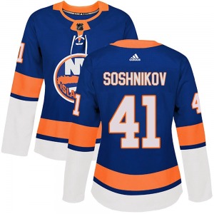 Authentic Adidas Women's Nikita Soshnikov Royal Home Jersey - NHL New York Islanders