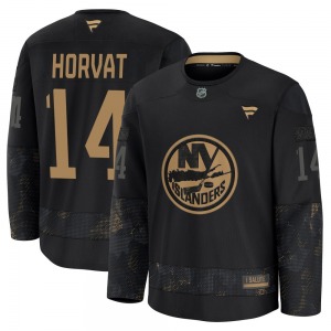 Premium Fanatics Adult Bo Horvat Black 2024 Military Appreciation Practice Jersey - NHL New York Islanders